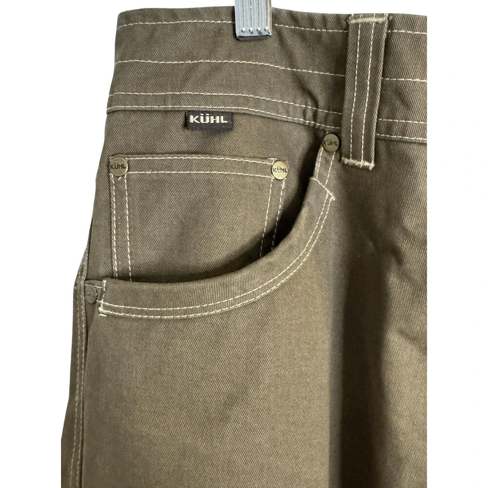 Kuhl Hot Rydr Pants Mens 34x32 Brown Flannel Lined Stretch Winter Workwear